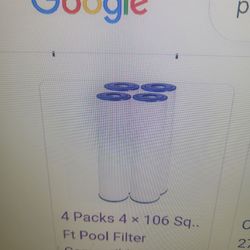 Pool filters set 4  27" long