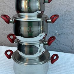 Ollas Nuevas En Caja, Acero Inoxidable 