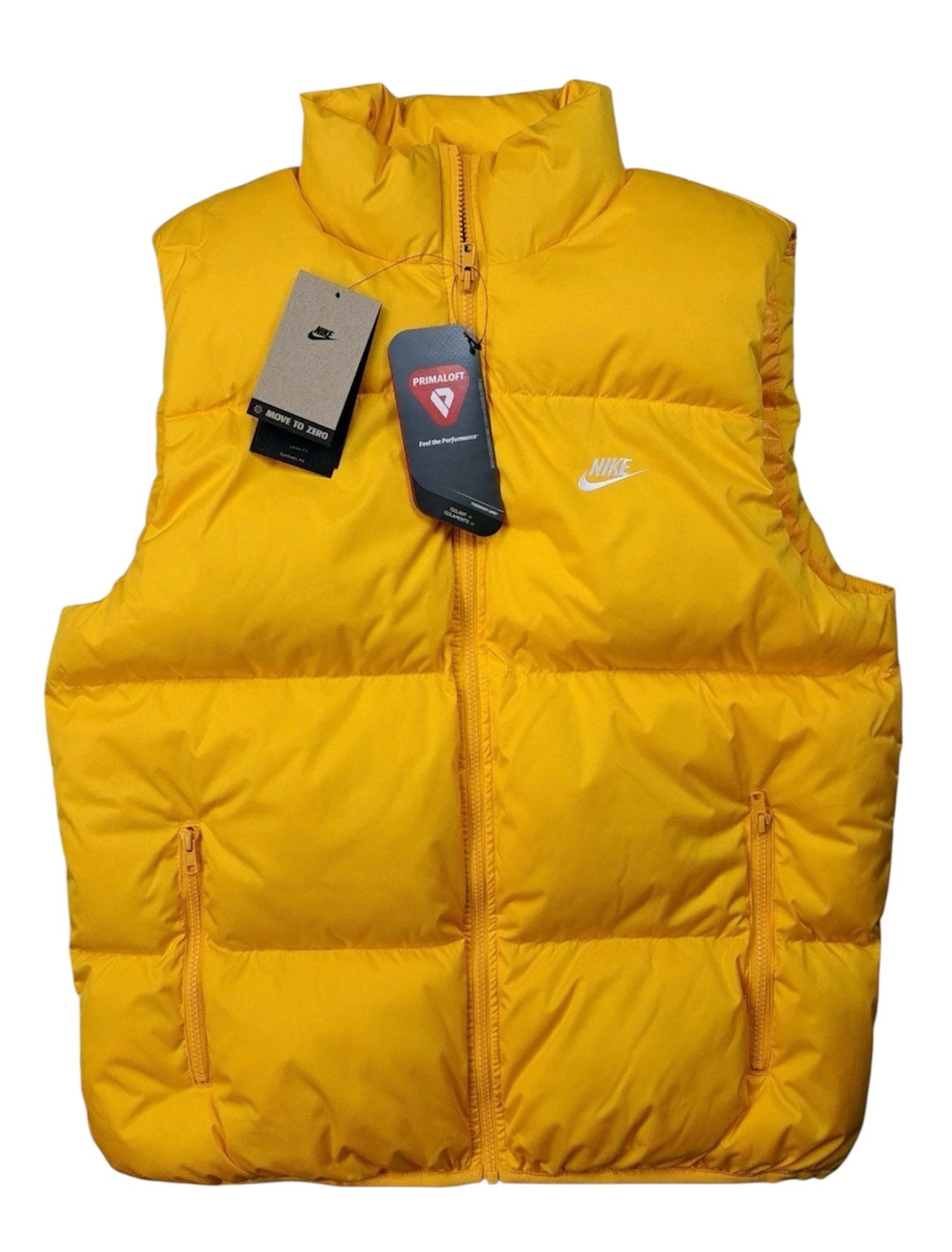 Nike Sportswear PrimaLoft Water Repellent Puffer Vest FB7373-739 Size L Yellow