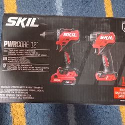 SKIL 12-volt 2-Tool Brushless Power Tool Combo Kit PWRCORE