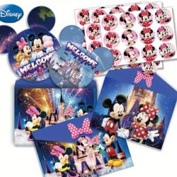Disney Mikey And Minnie Mouse Invitations cards (12 Pack)