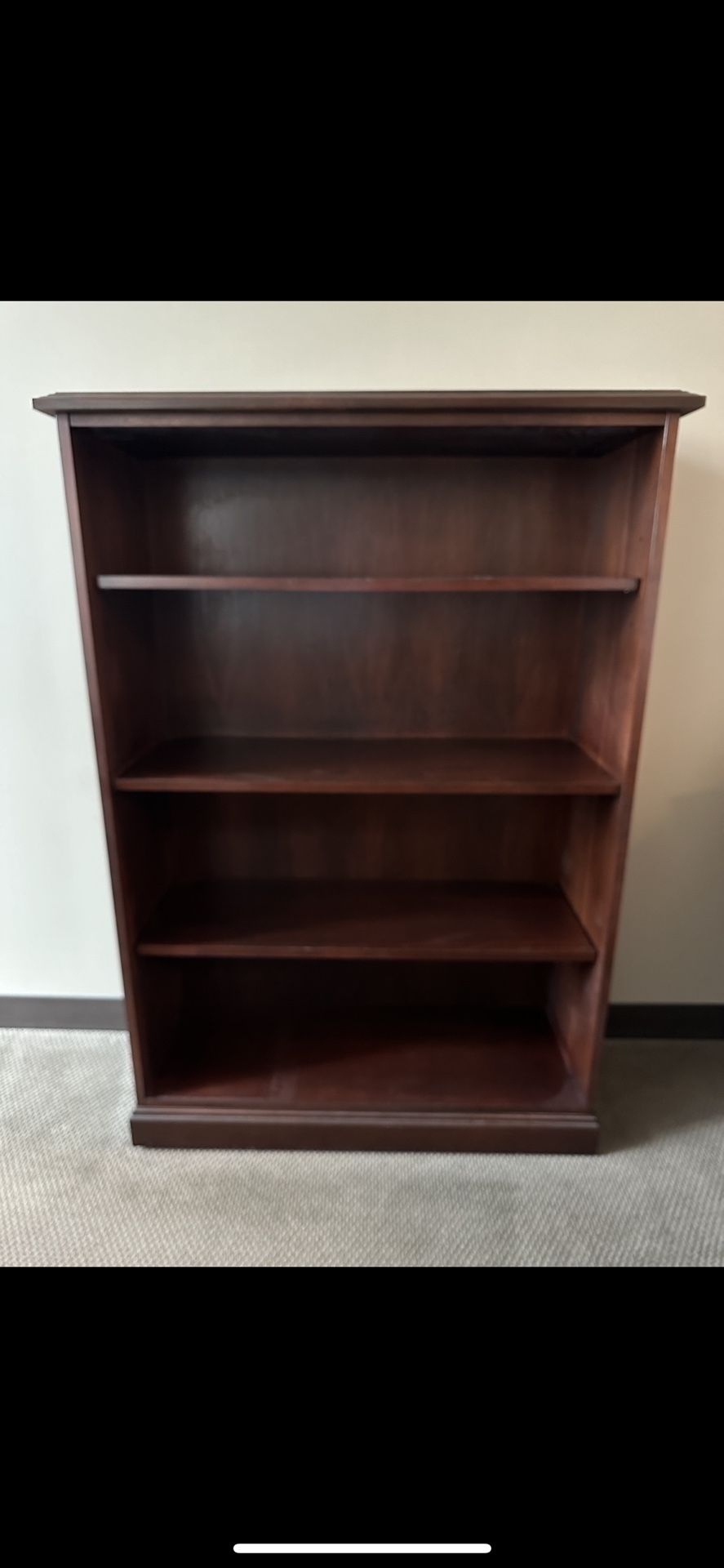 Solid wood bookshelves