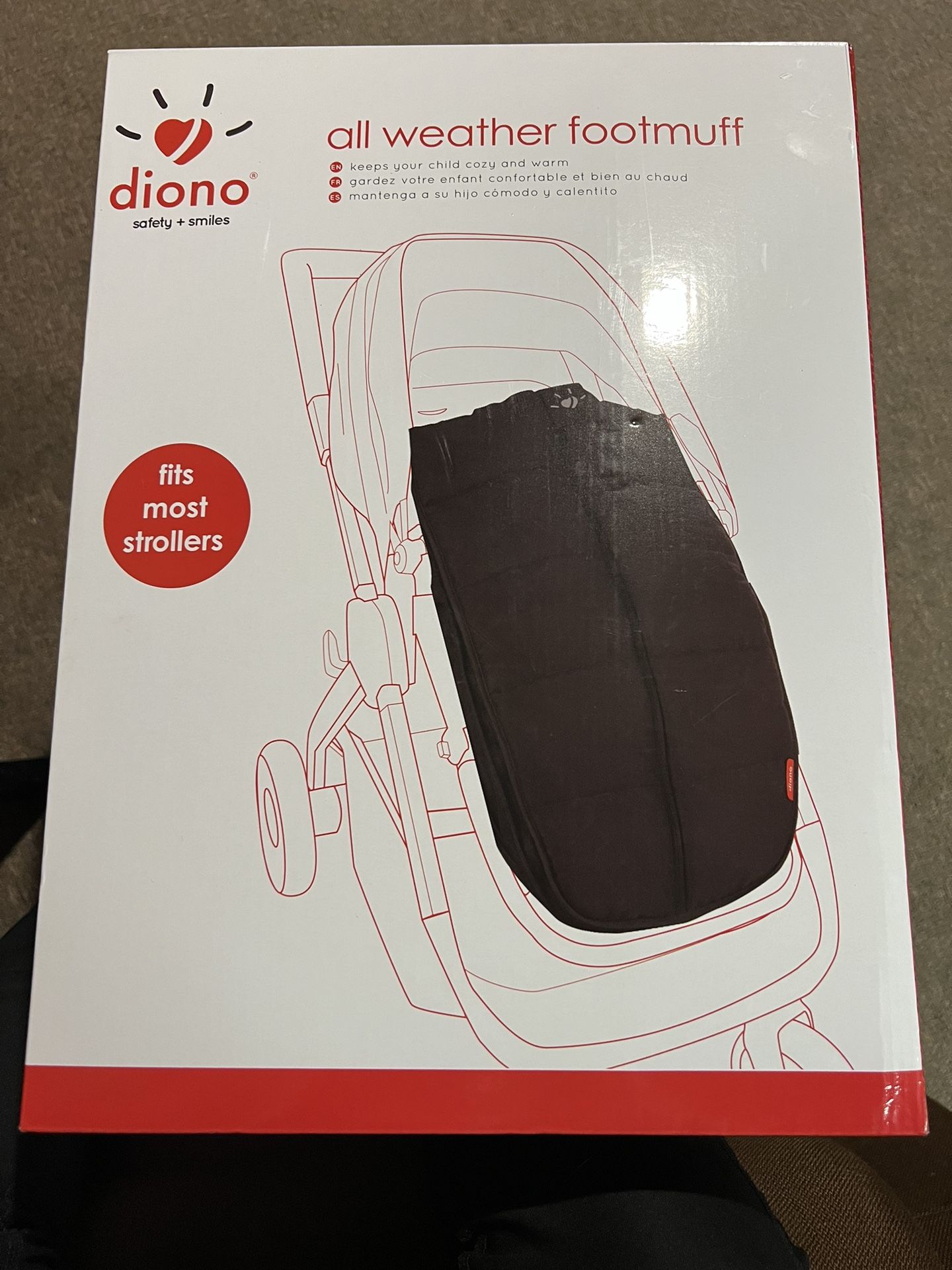 Doona Safety + Smiles All Weather Baby Sleeping Bag, Fits Most Strollers