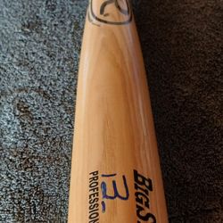 Barry Bond Bat & Ball autographed 