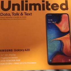 Samsung Galaxy A 20 phone 