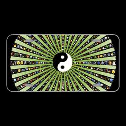 License Plate Novelty Car Front Wheel Spoke Rays Radiate Tunnel Tao