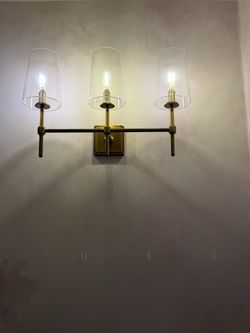 3 light wall sconce