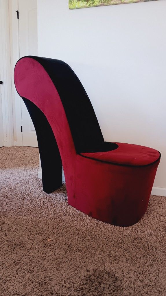 Red High Heel Chair 