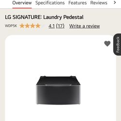 LG SIGNATURE WDP5K  PEDESTAL COMBO