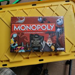 Halloween Nightmare Before Christmas Monopoly Board Game