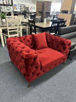 Red Accent Chair 