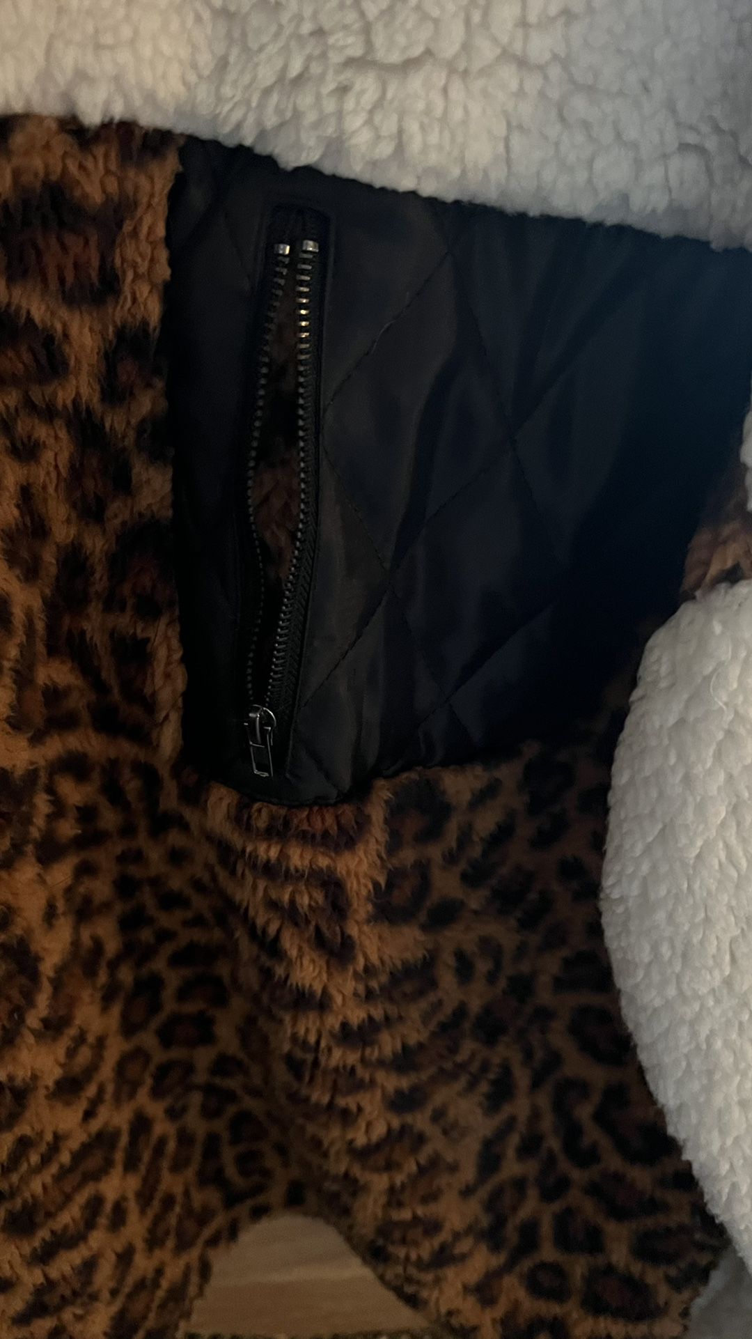 Leopard Fleece Jacket 