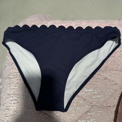 Nwt Womens Large Navy Blue Cupshe Bikini Bottom 