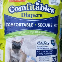 Dog Diapers, Size Medium