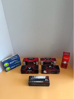 New Callaway Titleist Maxfli Golf Balls 7-Sleeve Mixed Lot 2.3lb / Pelotas de Golf