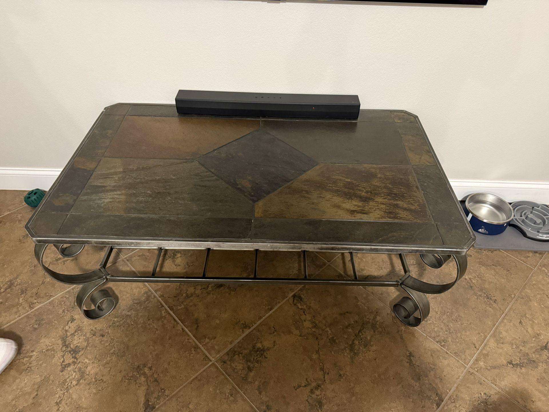 Metal Coffee Table And End Table