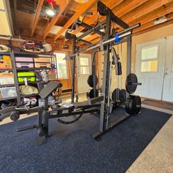 Smith Machine 2001 | Multi-Use Adj Bench | Gym Equipment | Fitness | Squat Rack | Excercise |🔴WEIGHTS AND BARBELL SOLD SEPARATELY 🔴 FREE DELIVERY 🚚