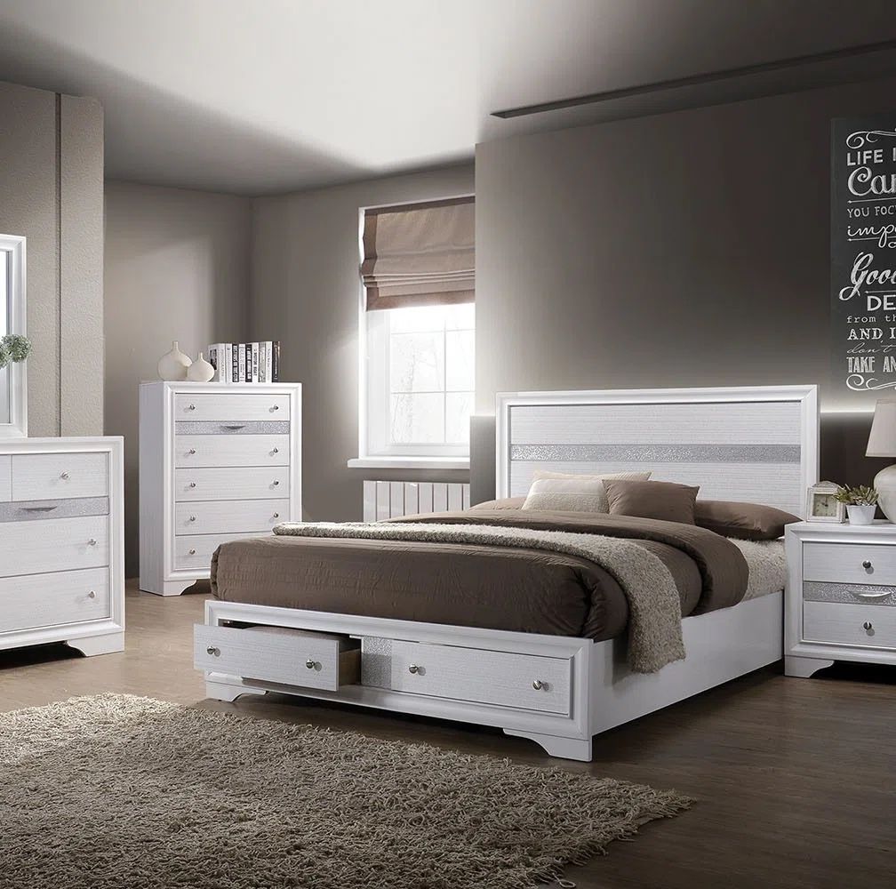 Chrissy Queen Storage Panel Bed