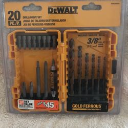 DeWalt 20 Piece Drill Drive Set  /Over  $45 Value Home Depot