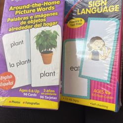 Sign Language And Spanish Cards