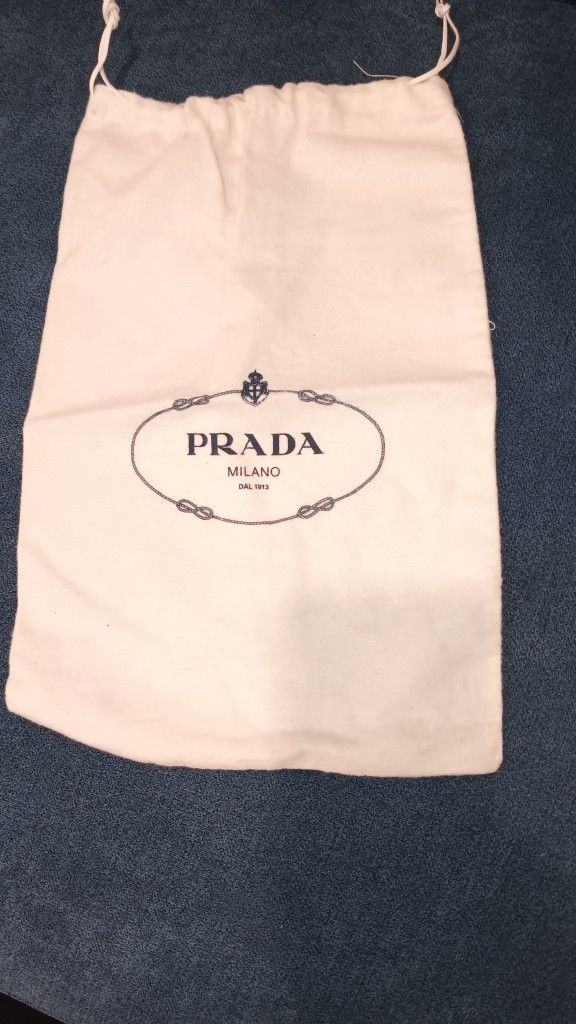 Authentic Prada Drawstring Dust Cover Bag (13" x 8.50")

