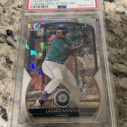 2023 Bowman Chrome Prospects #BCP58 Luzardo Montes Atomic Refractor PSA 9 Mint