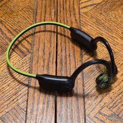 CelsusSound S100 Wireless Bone Conduction Bluetooth Headphones - Black/Green