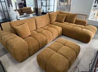 Labor Day Sale! Designer 100" Feather Cloud Sectional Sofa Couch