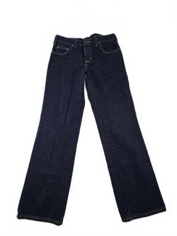 Dickies Women's 6R Flannel Lined Jeans Dark Wash Relaxed Straight Leg Gorpcore