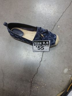 Coach Signature Espadrille Flat Size 9.5