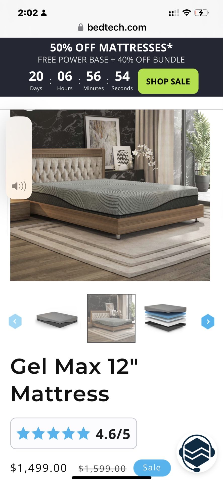 Full Size Nature Pedic Organic Mattress Or Full Size Gel Max 12 Inch Mattress cheaper