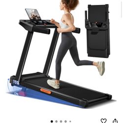 3-in-1 Treadmill with 15% Incline, Portable Treadmills for Home with Handle, Foldable Treadmills with 300 Lbs Weight Capacity, 3.0HP Quiet Walking Pad