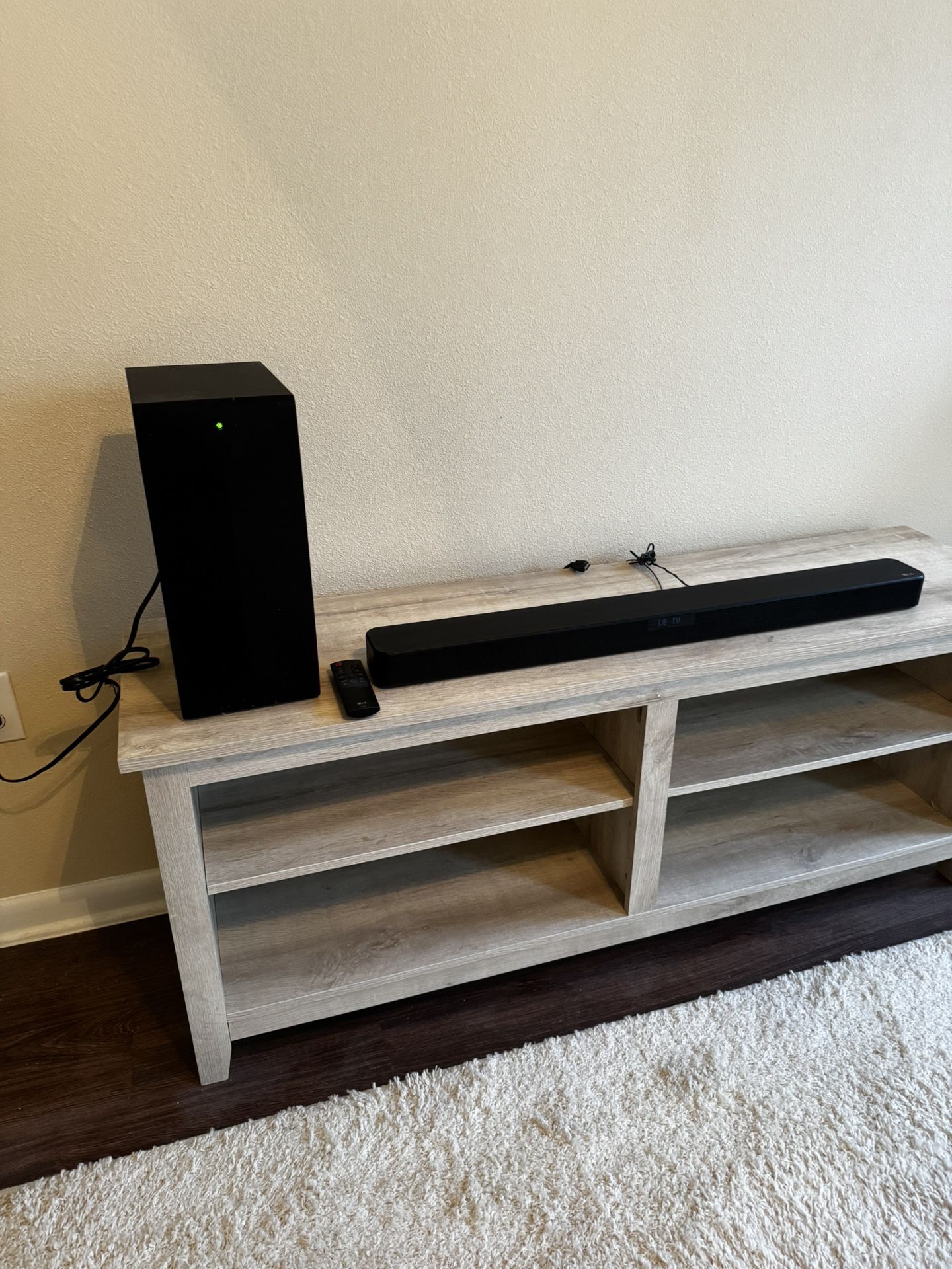 Sound Bar And Subwoofer (LG brand)