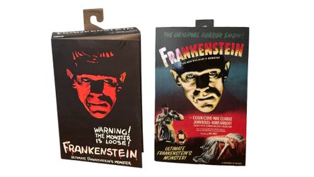 NECA Universal Monsters Ultimate Frankenstein Action Figure MIB Color And Black & White