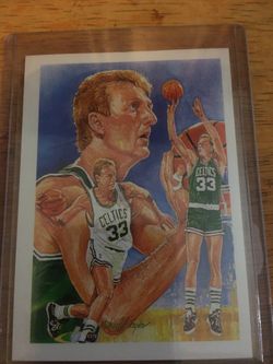 Basketball card Larry Bird Celtic