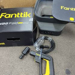 Fold Cordless Electric Pressure Washer w/3.2Gal Tank,