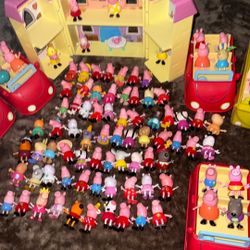 Pepa Pig.  $3 Each Figure An House.  $18-$15 The Little House. Inclued Figures 