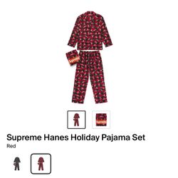 Supreme Holiday Pajama Set Size XL