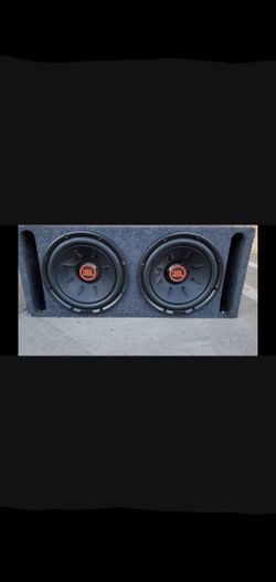 2 JBL 12  inch High Bass SUBWOOFER Custom Compressed Wood LIKE NEW