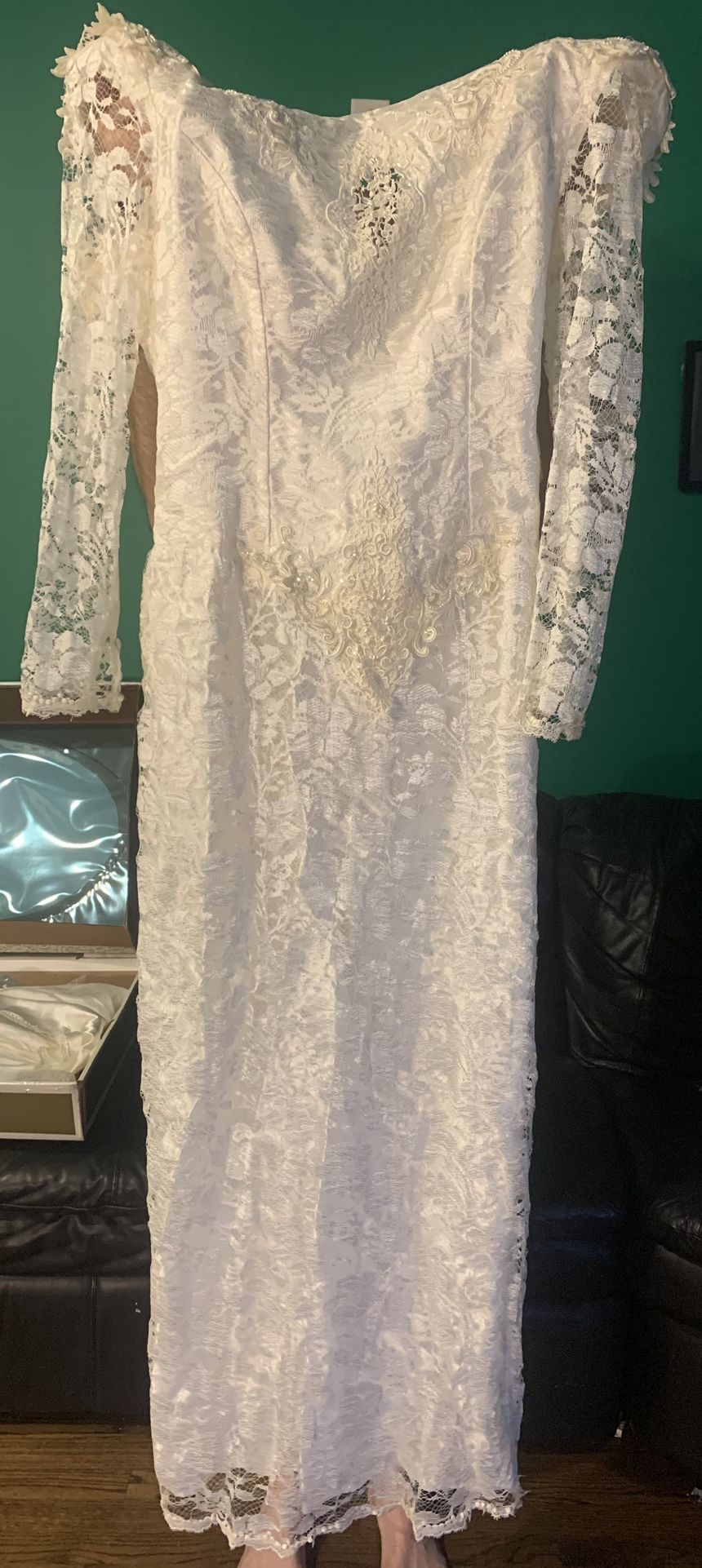 Vintage Wedding Dress -  Unmarked Size 