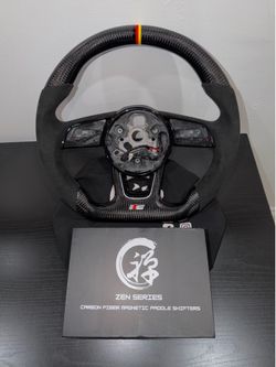 AUDI B9/B9.5 & 8V CUSTOM CARBON FIBER STEERING WHEEL