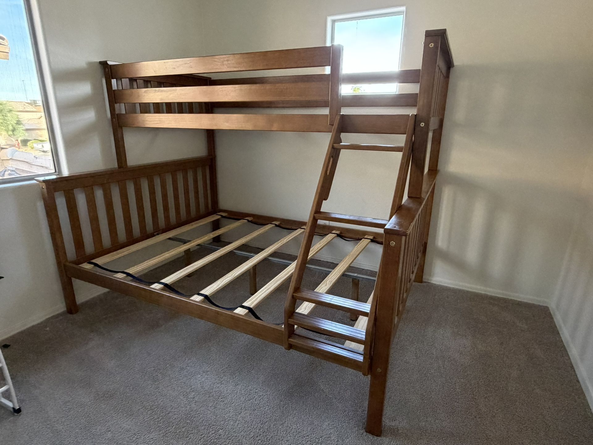 Bunk Bed Twin XL over Queen (Optional Free Mattress)