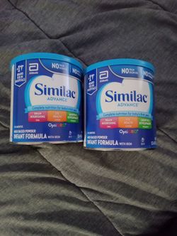 6 unopened cans of Similac advance with iron infant formula pickup only