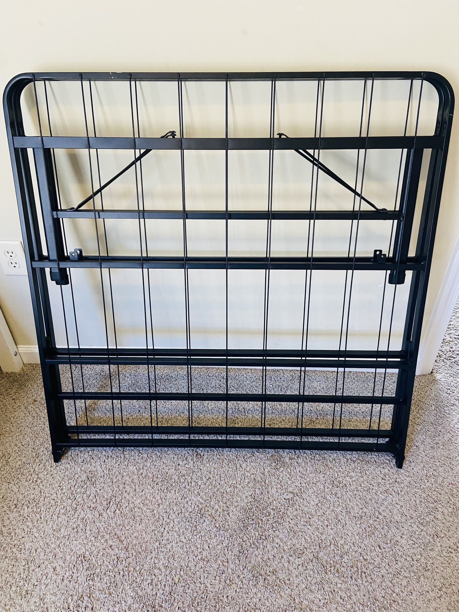 Heavy Duty Metal Twin Bed Frame with Under Bed Storage