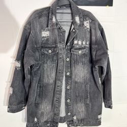 Fashion nova Oversized M Denim Long Jacket