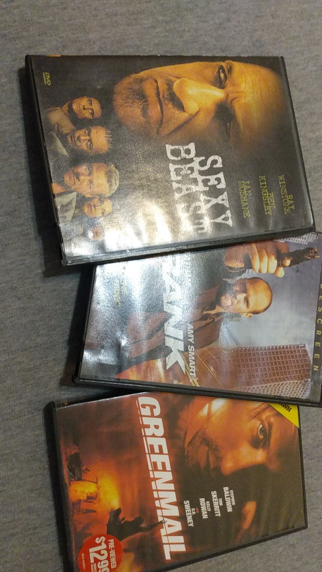 3pk dvd movies Sexy Beast, Crank & Greenmail