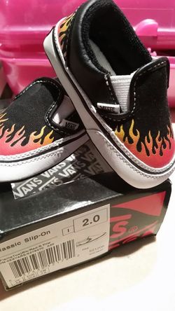 Classic slip on vans size 2 baby