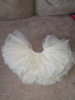 Baby White Tutu Skirt 0-12m