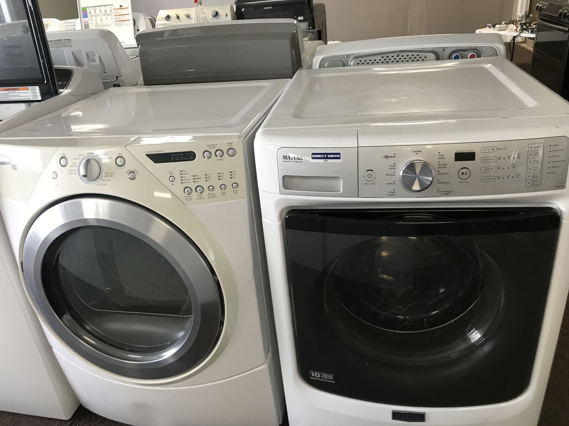 Whirlpool Maytag Front Loader Washer Dryer Set!! Like new!!