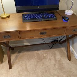New Modern X-Frame Desk with 3 Drawers